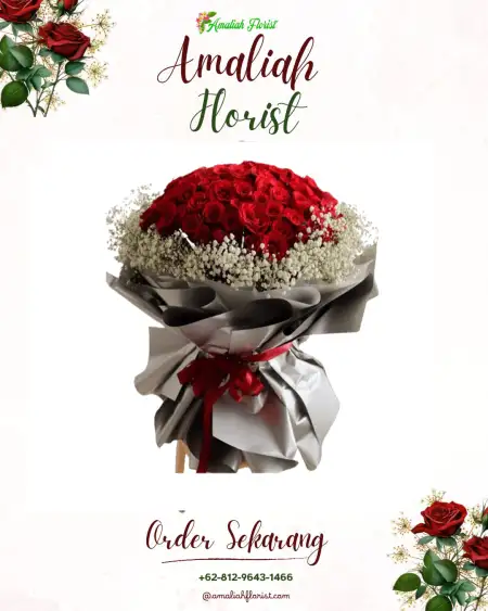 Buket Bunga Jajar Tunggal